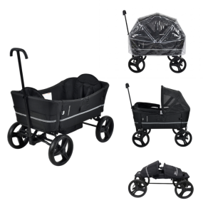 X Adventure Bolderkar CarGo Zwart + Regenscherm