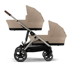 Cybex Tweeling Kinderwagen Gazelle S Taupe Almond Beige