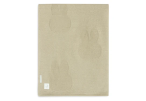 Jollein Deken Wieg 75x100cm Miffy Olive Green/Coral Fleece