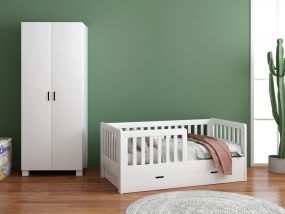 Cabino Peuterkamer Met Lade Joan Wit 2 Delig met Mila Kledingkast