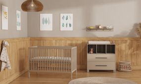 Cabino Babykamer Clay 2 Delig Baby Bed Joep + Commode Geneve 
