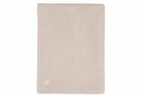 Jollein Wiegdeken Basic Knit Pale Pink/Fleece 75 x 100 cm