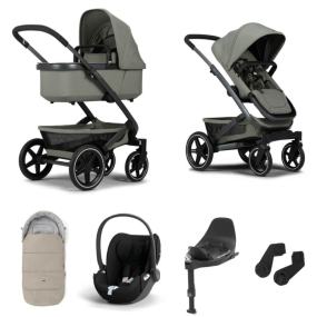 Joolz Kinderwagen 3 In 1 Geo3 Sage Green + Isofix Base + Voetenzak