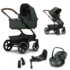 Joolz Kinderwagen 3 in 1 Geo3 Forest Green + Joolz Maxi-Cosi Groep 0 Autostoel Pebble 360 Pro + Isofix Base