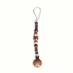 Chewies & More Clip Speenkoord Silicone Bear Brown