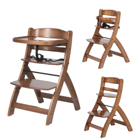 Born Lucky Kinderstoel Hout Walnoot