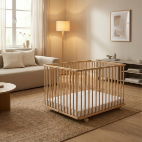 Bebies First Opvouwbare Baby Box Liam Beech Met Matras