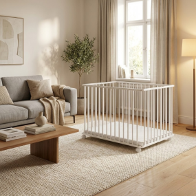 Bebies First Opvouwbare Baby Box Liam Wit