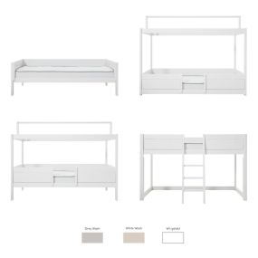 Life Time 4 in 1 Bed In Combinatie Met Dakcontructie + Luxe Lattebodem