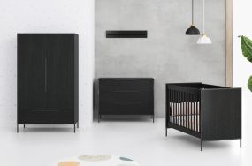 Born Lucky Babykamer Marble 3 Delig Zwart