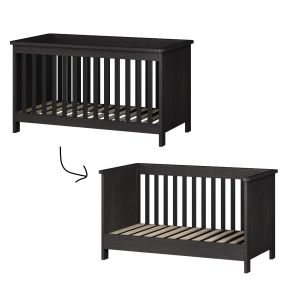 Cabino Meegroei Ledikant Tucson Zwart 70 x 140 cm