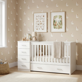 Cabino Combi Ledikant Memphis Wit 