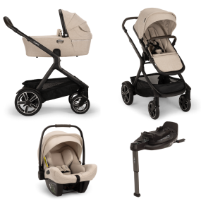 Nuna Kinderwagen 3 in 1 DEMI™ next Biscotti + Autostoel PIPA™ next + Nuna Base CURV