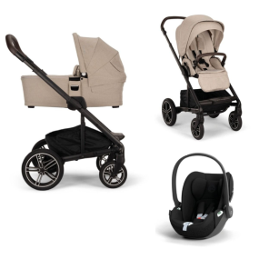 Nuna Kinderwagen 3 in 1 MIXX™ Next Biscotti + Autostoel Cloud T I Size