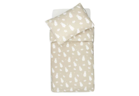 Jollein Dekbedovertrek Met Sloop 100x140cm Miffy&Snuffy Olive Green