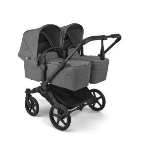 Bugaboo Donkey 6 Tweeling Kinderwagen Black | Moon Grey
