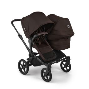 Bugaboo Donkey 6 Double Kinderwagen Black | Cocoa Brown
