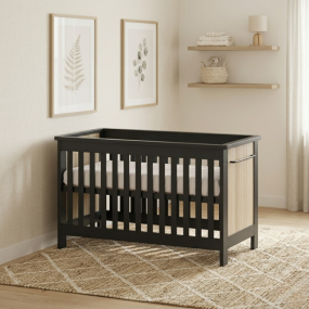 Cabino Baby Bed Zwart Oxford