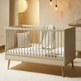 Quax Ledikant Flow Clay & Oak 60 x 120 cm