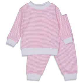 Feetje Pyjama Wafel Roze Maat 80