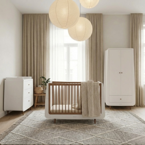 SnuzKot Skandi Babykamer 3-Delig Walnut Natural Edit