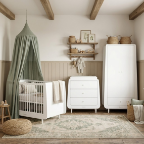 SnuzKot Skandi Babykamer White 3 Delig
