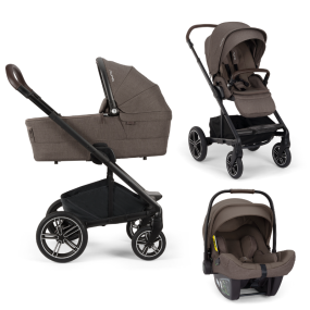 Nuna Kinderwagen 3 in 1 MIXX™ next Chestnut + Autostoel PIPA™ next