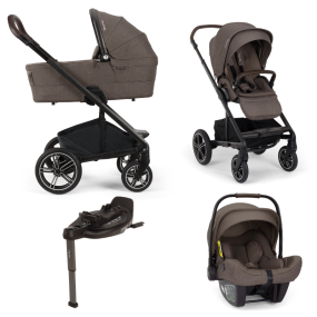 Nuna Kinderwagen 4 in 1 MIXX™ next Chestnut + Autostoel PIPA™ next + BASE™ curv