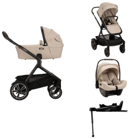 Nuna Kinderwagen 4 in 1 DEMI™ next Biscotti + Autostoel PIPA™ next + Nuna 360° base