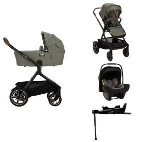 Nuna Kinderwagen 3 in 1 DEMI™ next Pine + Autostoel PIPA™ next + Nuna 360° base