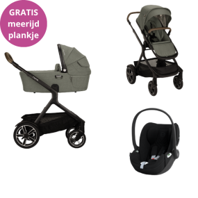 Nuna Kinderwagen 3 in 1 DEMI™ next Pine + Autostoel Cloud T I Size