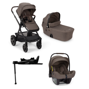 Nuna Kinderwagen 4 in 1 DEMI™ next Chestnut (incl. Meerijdplankje) + Autostoel PIPA™ next + Nuna 360° base
