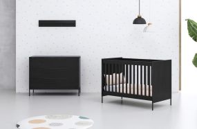 Born Lucky Babykamer Marble 2 Delig Zwart