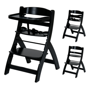 Born Lucky Kinderstoel Hout Zwart
