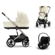 Cybex Kinderwagen 3 In 1 Talos S Lux Taupe Seashell Beige Light Beige Met Cybex Autostoel Cloud T