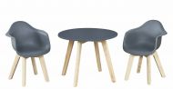 Quax Kids Table + Chairs Grey