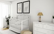 Born Lucky Meegroei Babykamer 2 Delig Romance Solid White