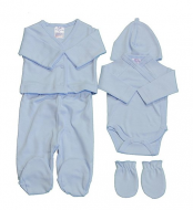 Petit Villain Newborn Giftset 5 delig Blauw 