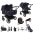 Bugaboo Donkey 6 Tweeling Ultimate Newborn Bundle Black | Deep Indigo 