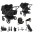 Bugaboo Donkey 6 Tweeling Ultimate Newborn Bundle Black 
