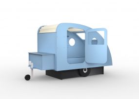 Mathy By Bols Caravanbed Azuur Blauw 90 x 190 cm 