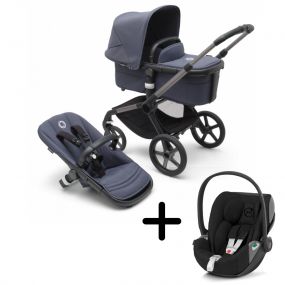 Bugaboo Kinderwagen 3 in 1 Fox 5 Compleet Graphite Stormy Blue