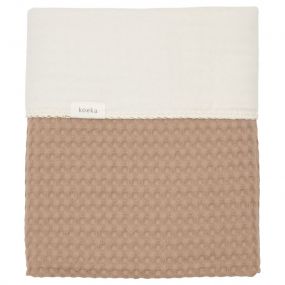 Koeka Wiegdeken Cotton Fleece Wafel Amsterdam Caffe 100x75