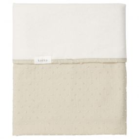 Koeka Ledikantdeken Cotton Fleece Napa Sage 100 x 150 cm