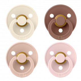BIBS Fopspeen Colour Ivory / Blush / Woodchuck / Blossom Size 2 (4-pack)
