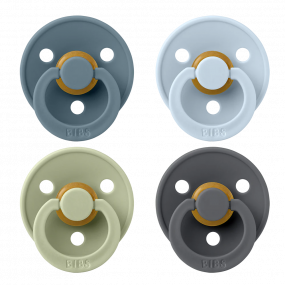 BIBS Fopspeen Colour Petrol / Sage / Baby Blue / Iron Size 2 (4-pack)