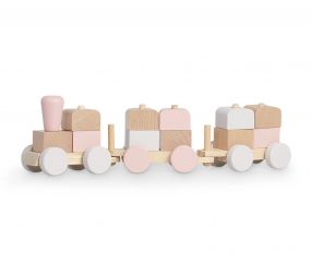 Jollein Houten Speelgoedtrein Pink