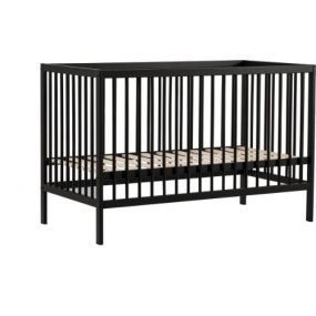 Cabino Baby Bed Mees Zwart 60 x 120 cm