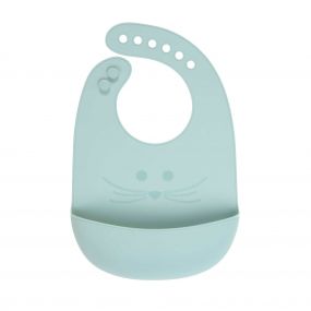Lassig Slab Silicone Little Chums Mouse Blue