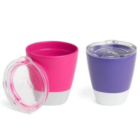 Munchkin Beker Splash Trainer Cup 2-Stuks Roze/Paars